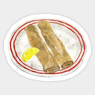 Plate of pancakes / crepes Sticker